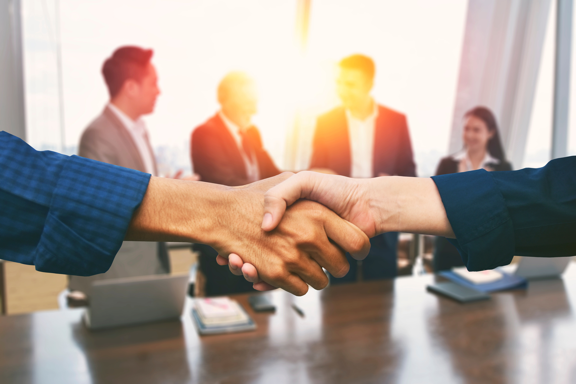 Businessmen Shaking Hands